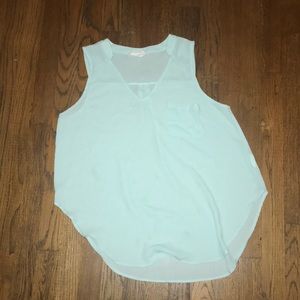 baby blue tank top